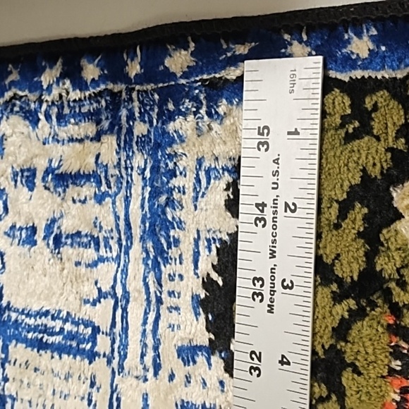 Vintage JFK Co Collectors Tapestry American Flag USA Capitol Velvet Tapestry - Picture 5 of 12